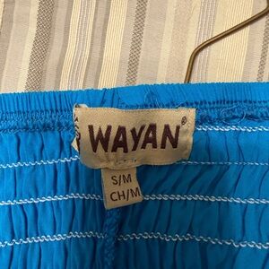 Women's Blue Wide Leg Pants